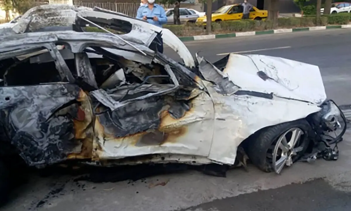 تصاویر دلخراش از تصادف مرگبار 