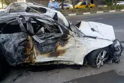 تصاویر دلخراش از تصادف مرگبار 