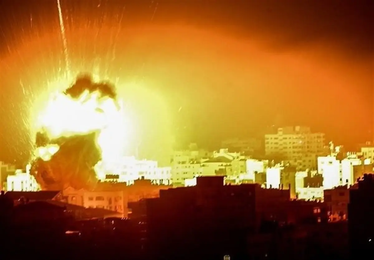 غزه بمباران شد 