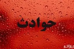  حادثه در  کرمان  |  فرو رفتن کامیون داخل زمین 