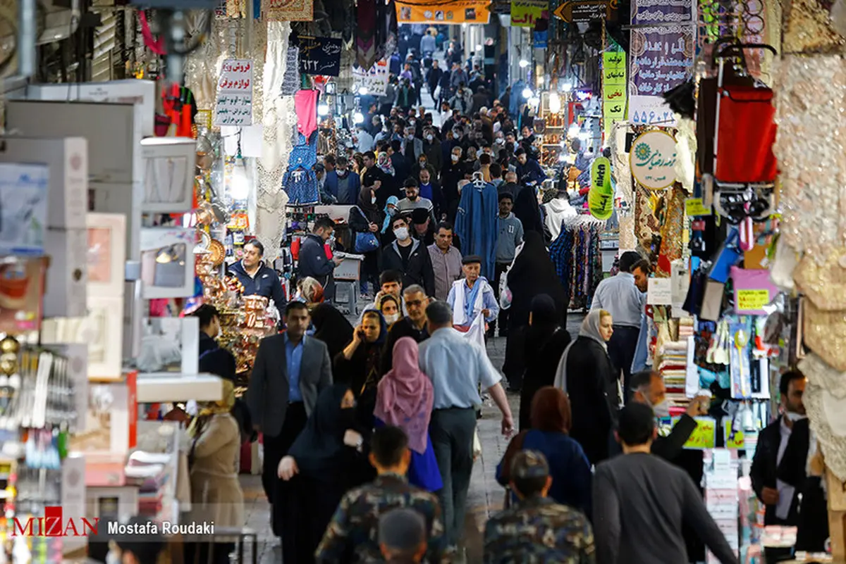 شلوغی بازار تهران زیر سایه کرونا 