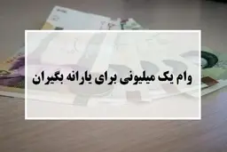 وام یک میلیون تومانی فردا واریز می‌شود