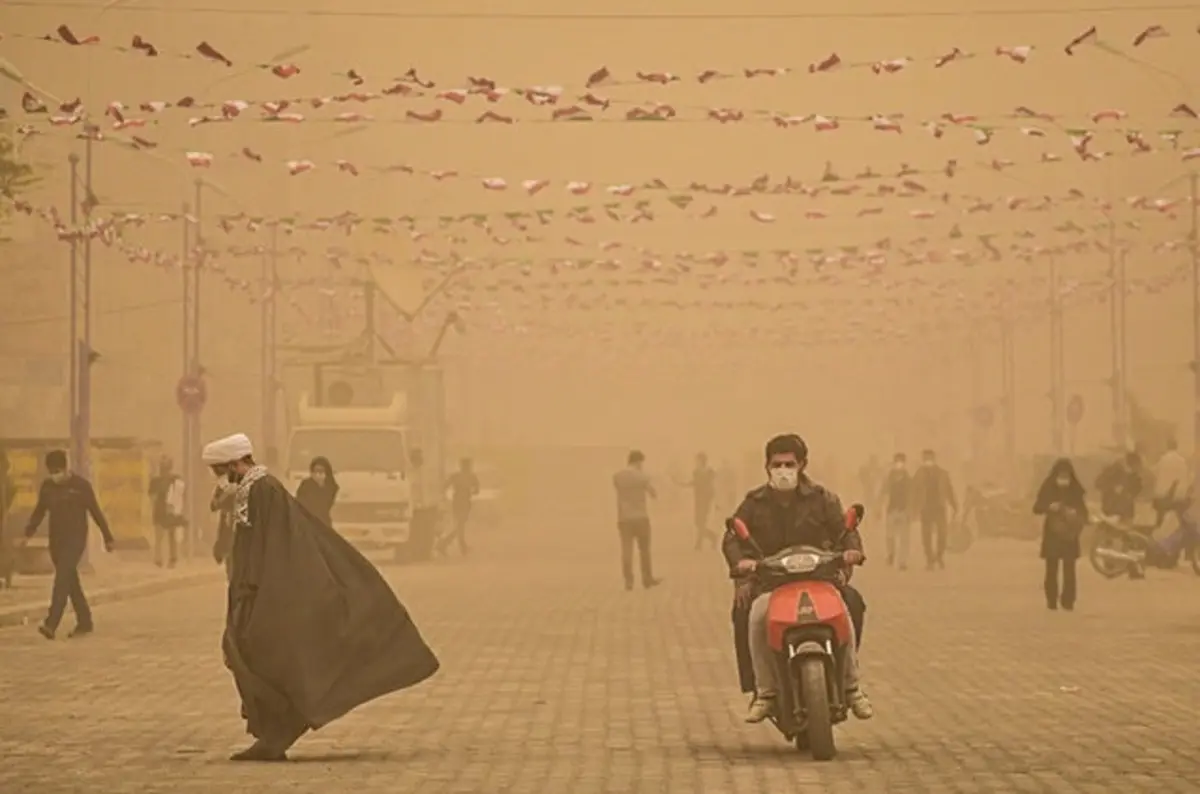 خوزستان غرق در آلودگی هوا | آلودگی هوا در غرب خوزستان به مرحله «خطرناک» رسید