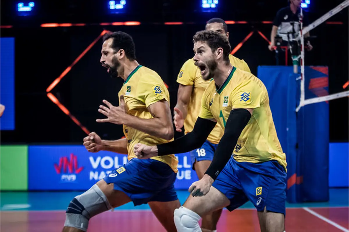برزیل مقتدرانه قهرمان لیگ ملت های والیبال شد| لهستان زانو زد