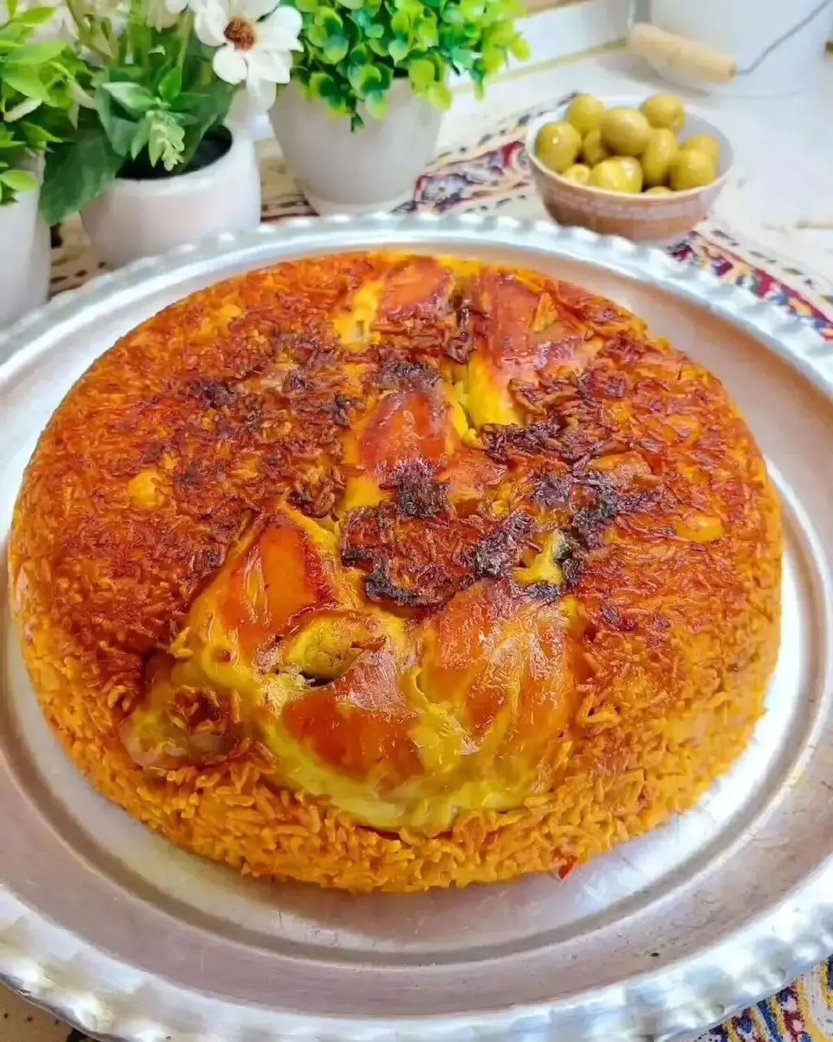 دمی گوجه رو ساده درست نکن مجلسی با ته انداز مرغ درست کن! | طرز تهیه دمی گوجه با ته انداز مرغ +ویدئو