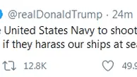 ترامپ: دستور شلیک به قایق‌های ایران را صادر کردم 