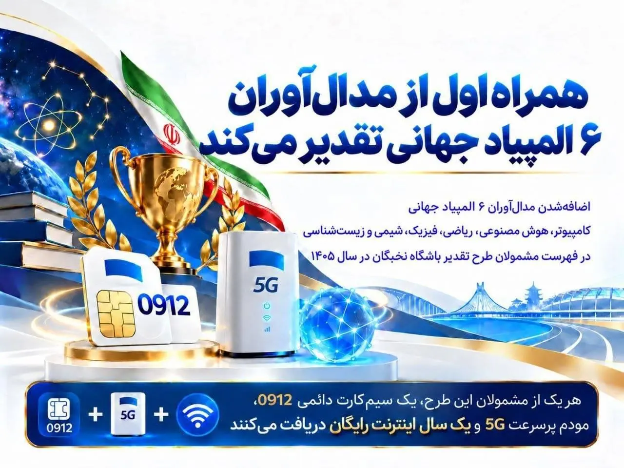 همراه اول از مدال‌آوران ۶ المپیاد جهانی تقدیر می‌کند | نخبگان علمی مشمول طرح حمایتی سال ۱۴۰۵ شدند