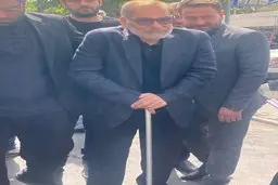 نخستین تصویر از علی شمخانی پس از جنگ ۱۲ روزه | حضور علی شمخانی در مراسم وداع با شهدای اقتدار