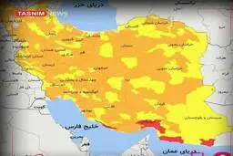 در کدام شهرها کرونا بیشتر است؟ رنگ‌بندی جدید کرونایی کشور+عکس