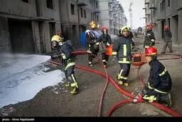 آتش سوزی در پارکینگ عمومی پردیس