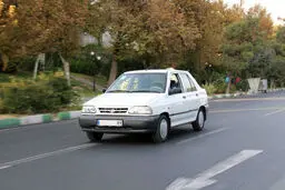 چپ شدن عجیب یک پراید +تصویر