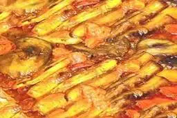 دستور پخت “خوراک بادمجان و قارچ”