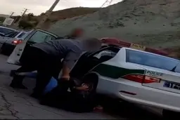 دستگیری زن جوان در جاده لواسانات با روشی خشونت‌آمیز