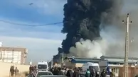 
آتش‌سوزی گسترده در یک واحد صنعتی در اشتهارد

