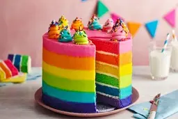  طرز تهیه کیک رنگین کمانی، راحت، جذاب و خوشمزه