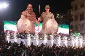 رونمایی از مجسمه والرین، نماد مقاومت تاریخی مردم ایران | هم‌اکنون؛ پرده از چهره میدان انقلاب افتاد +ویدئو