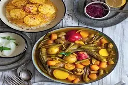 طرز تهیه مرحله به مرحله خورش سبزیجات | خورش خوشمزه و ایرانی، بدون نیاز به گوشت 