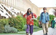 توریست های خارجی در خیابان‌های تهران
