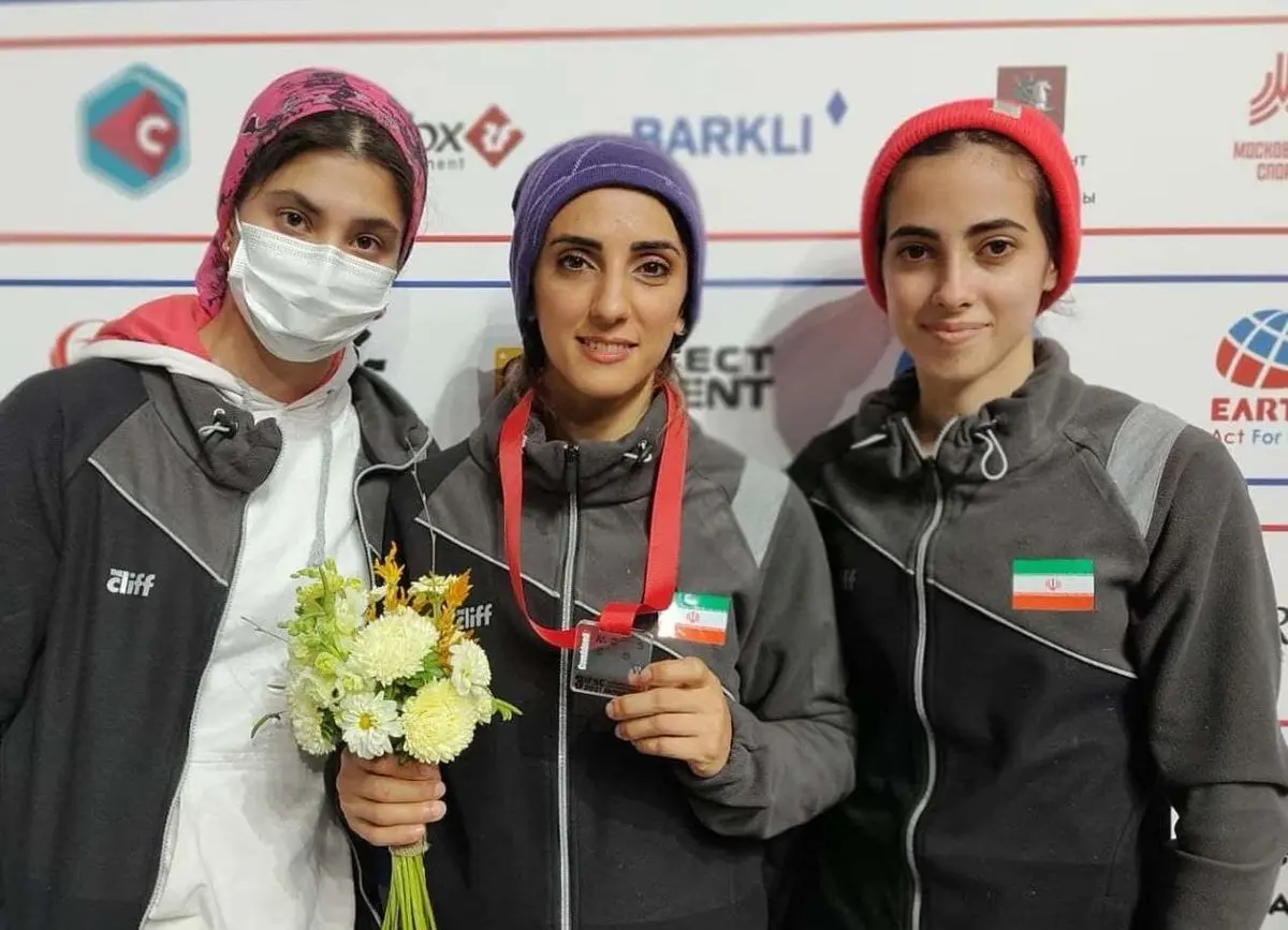نخستین مدال جهانی تاریخ سنگنوردی زنان ایران | الناز رکابی برنز گرفت