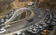 ترافیک سنگین در جاده‌های چالوس و هراز