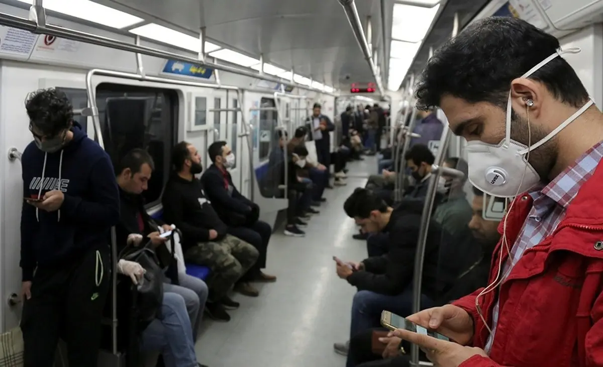  سایه سنگین کرونا بر سر مسافران مترو 