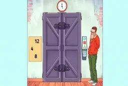 تست هوش | این مرد برای فرار از اتاق باید کدام کلید را بزند؟