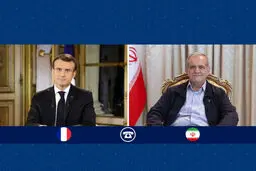 گفتگوی تلفنی پزشکیان با ماکرون درباره پیامدهای جنگ | ایران مصمم به دفاع همه‌جانبه از تمامیت سرزمینی و حاکمیت ملی خود است