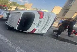 چپ کردن عجیب یک خودرو در کاشانک تهران+ویدئو 