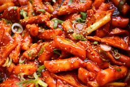 طرز تهیه رایس کیک |  به روش ساده و خوشمزه با سس تند ویژه دوکبوکی کن +ویدئو
