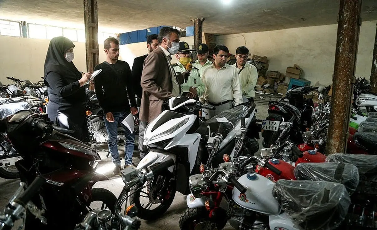   تصاویری از موتورسیکلت‌های قاچاق در تهران 