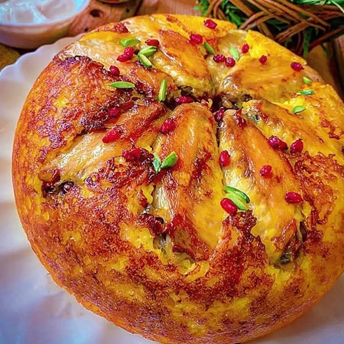طرز ته دیگ بال مرغ | یک ناهار مجلسی و خوشمزه!