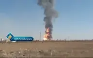 آتش سوزی گسترده در گمرک مرزی افغانستان با ایران + ویدئو