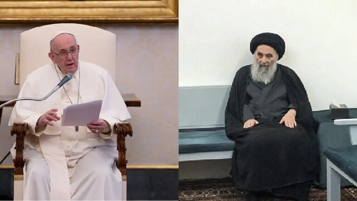 
آیت‌الله سیستانی و پاپ فرانسیس سند "برادری انسانی" امضا می‌کنند
