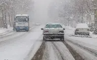   بارش برف | جاده خلخال به پونل مسدود شد