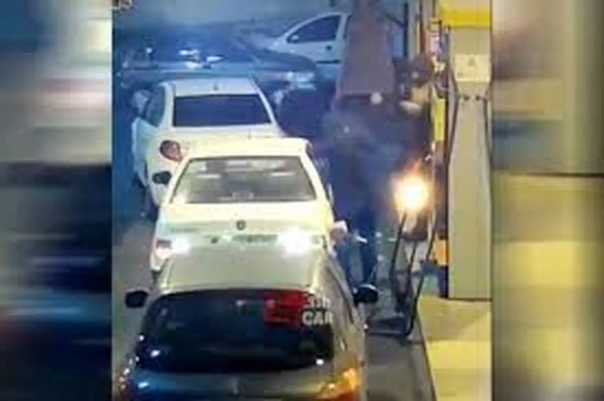 سرقت پژو پارس در پمپ بنزین مقابل چشم مردم+ویدئو