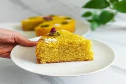 طرز تهیه کیک زعفرانی قابلمه ای بدون فر | یه کیک خیلی ساده که موادش تو همه ی خونه ها هست