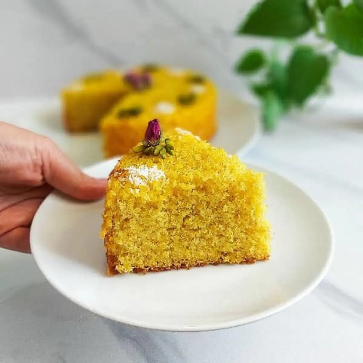 طرز تهیه کیک زعفرانی قابلمه ای بدون فر | یه کیک خیلی ساده که موادش تو همه ی خونه ها هست