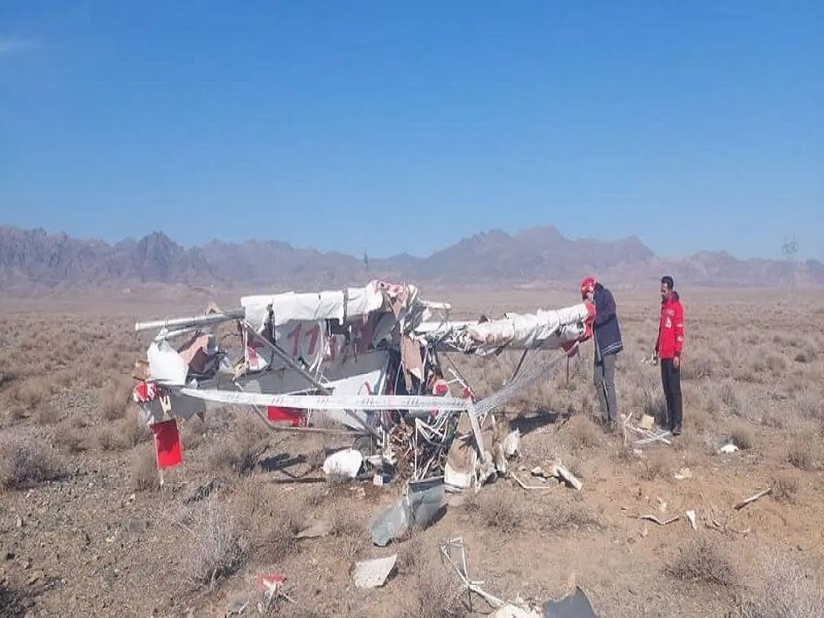 
 ۲ نفر بر اثر سقوط هواپیمای سبک آموزشی در کاشمر جان باختند
