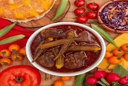 خورش بامیه ساده رو به روش جنوبیا درست کن | طرز تهیه خورش بامیه ساده