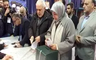 حضور ظریف و همسرش در انتخابات