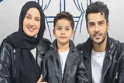 ساعد سهیلی و گلوریا هاردی در کنار پسرشان!