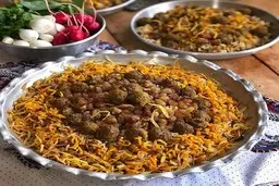 ناهار عدس پلو با گوشت قلقلی با این روش که میگم درست کن | طرز تهیه عدس پلو با گوشت قلقلی و کشمش به روش مجلسی