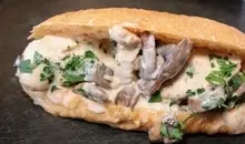 ناهار ساندویچ مرغ و قارچ خانگی درست کن | طرز تهیه ساندویچ مرغ و قارچ خانگی