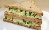 ساندویچ تخم مرغ کلاسیک؛ یک انتخاب ساده و مقوی برای میان‌وعده | طرز تهیه ساندویچ تخم مرغ +ویدئو