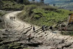 رانش زمین در گَلَندرود رویان مازندران 