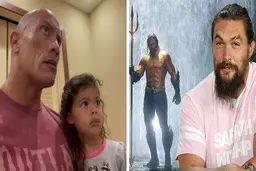 سورپرایز جیسون موموآ برای تولد دختر دواین جانسون که عاشق آکوامن است