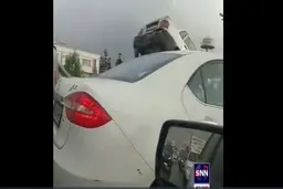 تصادف زنجیره ای عجیب بامداد امروز در جاده مخصوص کرج + ویدئو 