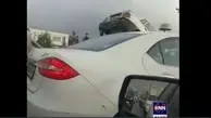 تصادف زنجیره ای عجیب بامداد امروز در جاده مخصوص کرج + ویدئو 