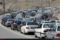 ترافیک سنگین در جاده‌های شمال