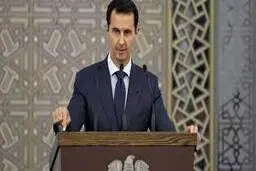 حال بشار اسد حین سخنرانی خراب شد 